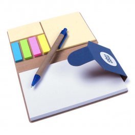 BLOC NOTES PUBLICITAIRE AVEC STYLO MARQUE PAGES 'NOTOU'