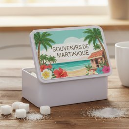BOITE A SUCRE SOUVENIR PERSONNALISEE 'COURCH'