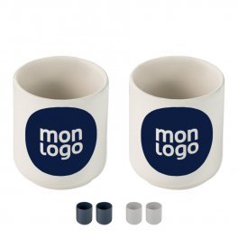 SET 2 TASSES PERSONNALISÉE EN CERAMIQUE 'MIKIES'