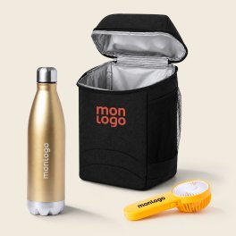 SET SAC BOUTEILLE ET VENTILATEUR PERSONNALISABLE 'PRAUTEC'