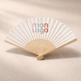EVENTAIL EN BAMBOU SCULPTE PERSONNALISABLE 'BIGAN'
