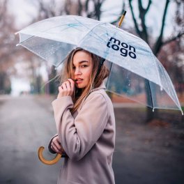 PARAPLUIE TRANSPARENT PERSONNALISABLE 'ROSALIA'