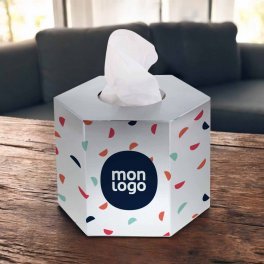 BOITE DE MOUCHOIRS PERSONNALISABLE 'TCHOUMA HEXAGON'