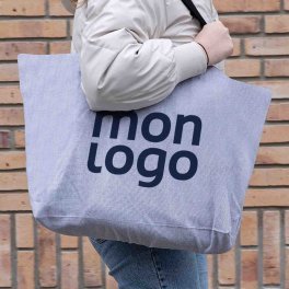 GRAND SAC EN TOILE RECYCLE PERSONNALISABLE 240 GR/M² 'ELO'