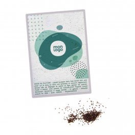 CARTE À PLANTER PERSONNALISABLE ENSEMENCÉE 140 G/M² 'HORTUS'