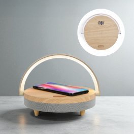 ENCEINTE LED PERSONNALISÉE CHARGEUR INDUCTION 5W LIVOO® 'DANNY'