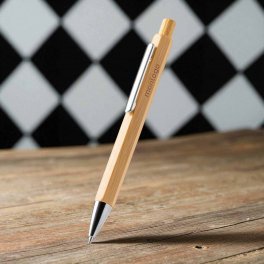 STYLO HEXAGONAL PERSONNALISE EN BAMBOU 'CONI BAMBOU'