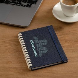 CARNET PERSONNALISABLE A5 RPET A SPIRALES 'NUTS'