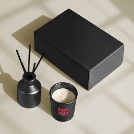 COFFRET BOUGIE ET DIFFUSEUR PERSONNALISABLE  'NONMA'