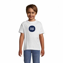 RAPIDE 4J  TEE SHIRT BLANC PUBLICITAIRE ENFANT 'REGENT KIDS' 150 GR/M²