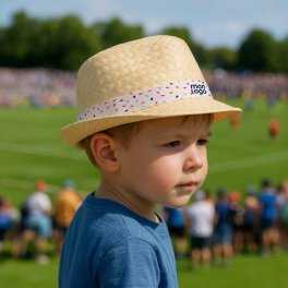 CHAPEAU PERSONNALISABLE 'BRAZ KIDS PAILLE CLAIRE EU'