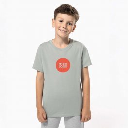 T SHIRT ENFANT COULEUR PERSONNALISABLE 'KARIBA' 150G/M2