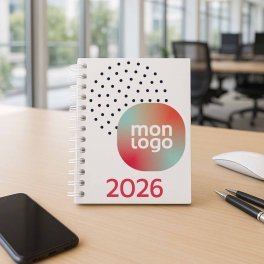 AGENDA MENSUEL PERSONNALISABLE 'CANVO SPIRALE'