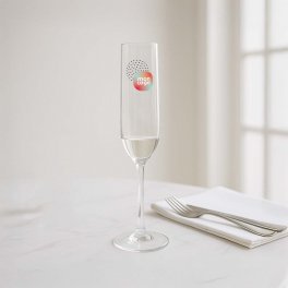 VERRE A CHAMPAGNE EN VERRE 22CL PERSONNALISE 'GLASS FLUTE'