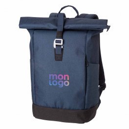 SAC A DOS PERSONNALISABLE ORDINATEUR ROLL TOP 'NOMO'