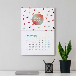 CALENDRIER MURAL PERSONNALISABLE A AGRAFES 'ALMANA'