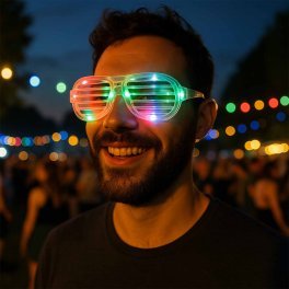 LUNETTES LUMINEUSES PERSONNALISABLES 'BAUDRYGLASS'
