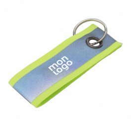 PORTE CLE BANDE REFLECHISSANT PERSONNALISABLE 'REMSA'