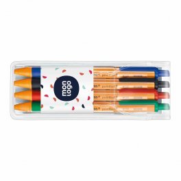 SET 4 STYLOS ROLLER STABILO PERSONNALISABLE 'POINTBALL'