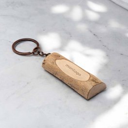 PORTE CLES PERSONNALISE EN BOIS CREUSE 'HOUTY'