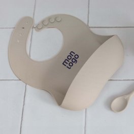 BAVOIR BEBE PERSONNALISABLE EN SILICONE 'PUREE'