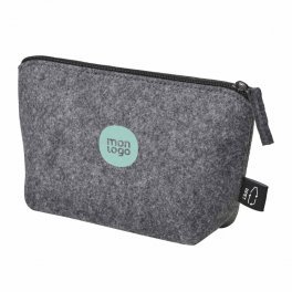 POCHETTE ZIPPEE PERSONNALISABLE FEUTRINE RPET 'TALMINI'