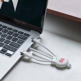 CABLE CHARGE 3 EN 1 PERSONNALISABLE BLUETOOTH 'OCTOPUS BT'
