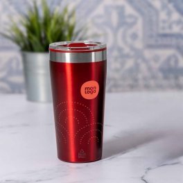 MUG ISOTHERME PERSONNALISABLE INOX RECYCLE  600ML 'RICLO'