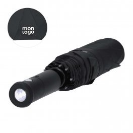 PARAPLUIE PLIABLE LED PERSONNALISABLE 'LIGHTRAIN'