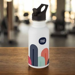 GOURDE DE SPORT PERSONNALISEE EN ACIER 500ML 'PITON'