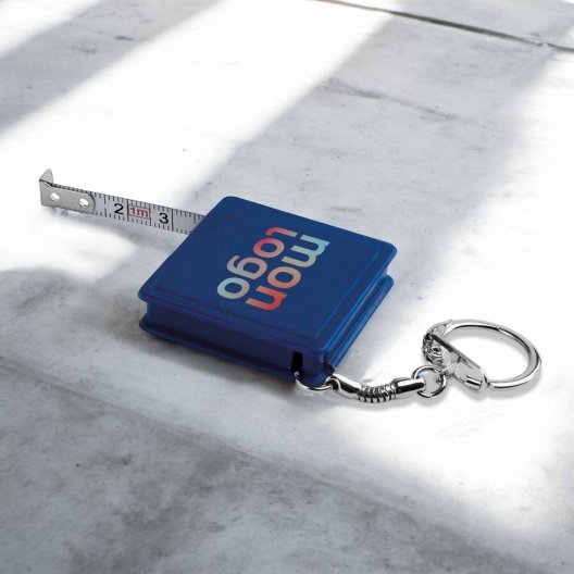 PORTE CLES PUBLICITAIRE METRE RUBAN 'DANO CARRE' 1M