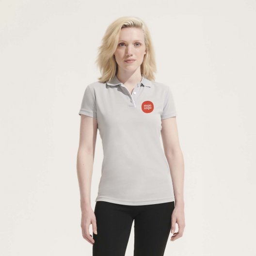 POLO PUBLICITAIRE RESPIRANT FEMME 'PERFORMER' 180 GR/M²