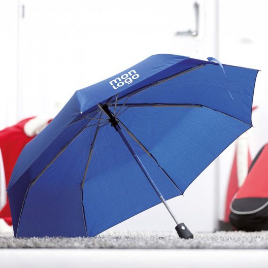 PARAPLUIE PUBLICITAIRE TEMPETE PLIABLE OUVERTURE AUTO 'THURSO'