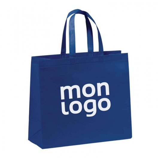 CABAS PUBLICITAIRE ANSES LONGUES 'VILLA' 40X35X16 CM 105 GR/M²