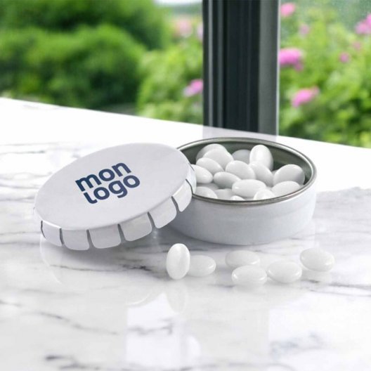 BOÎTE À BONBONS PUBLICITAIRE 'CLIC CLAC'