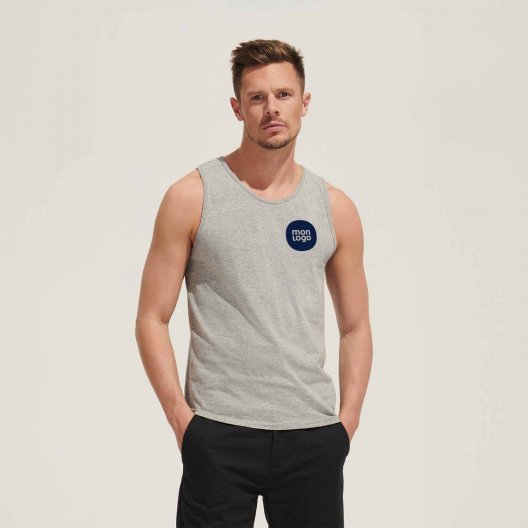 DÉBARDEUR PERSONNALISÉ HOMME 'JUSTIN' 150 GR/M²