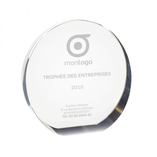 TROPHÉE PERSONNALISÉ ROND 'AWARD' AVEC GRAVURE