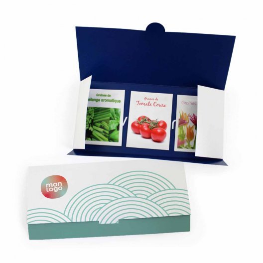 CARTE PERSONNALISABLE AVEC 3 SACHETS DE GRAINES 'KARTA'