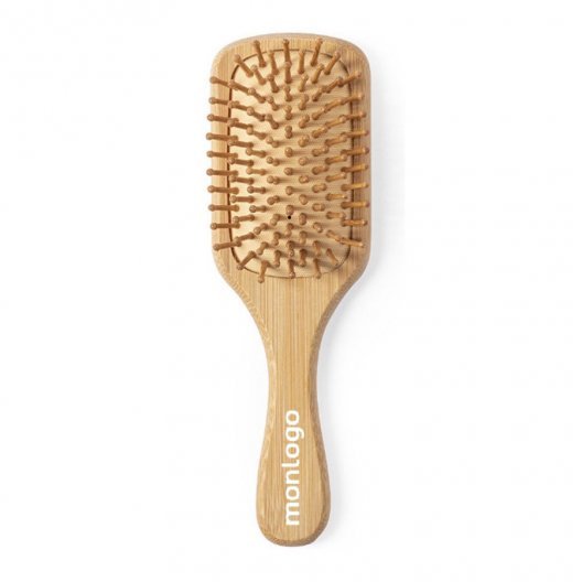 BROSSE À CHEVEUX PERSONNALISÉE EN BAMBOU 'SPAZZOLA'