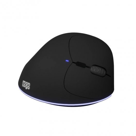SOURIS PUBLICITAIRE ERGONOMIQUE SANS FIL 'RUBBA'