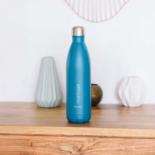 BOUTEILLE ISOTHERME PERSONNALISABLE INOX 1 L QWETCH®