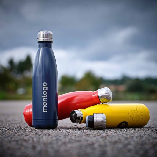 BOUTEILLE ISOTHERME PERSONNALISABLE 550ML 'ASTRIO RECYCLE'