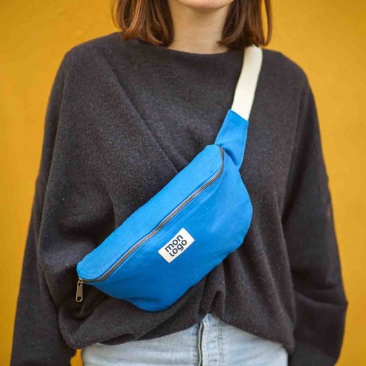 SAC BANANE PERSONNALISABLE EN COTON STUDI BY HINDBAG 'ANTOINE'