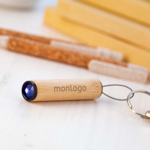 PORTE CLÉS PERSONNALISÉ AVEC LAMPE 'BINTU'