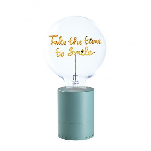 AMPOULE PERSONNALISEE 2 LIGNES 'LAMPUN'