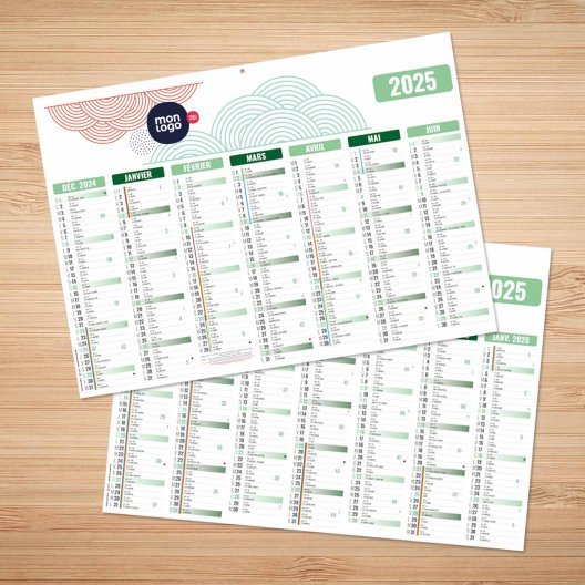 CALENDRIER BANCAIRE PERSONNALISABLE SOUPLE 'CALENSO'