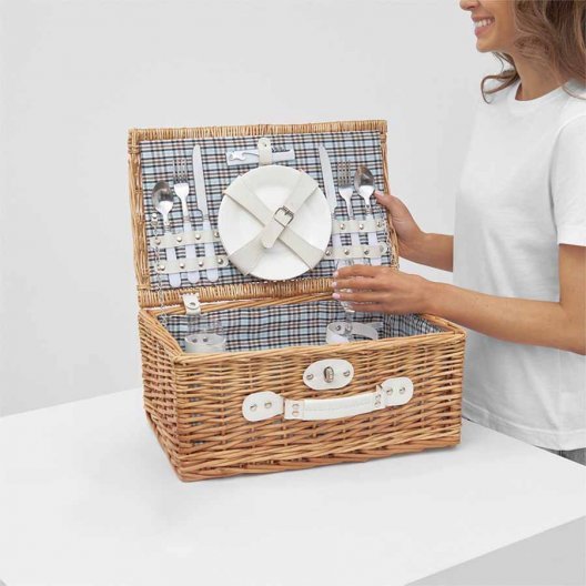 PANIER PIQUE NIQUE PERSONNALISÉ POUR 2 PERSONNES 'VIVI'