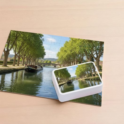 BOITE METAL AVEC PUZZLE 120 PIECES PERSONNALISE 'PRALO'