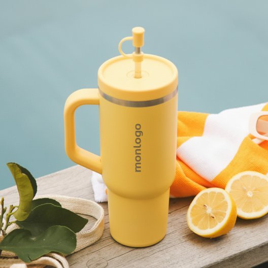 MUG AVEC POIGNEE QWETCH PERSONNALISABLE 'TRAVEL CUP'