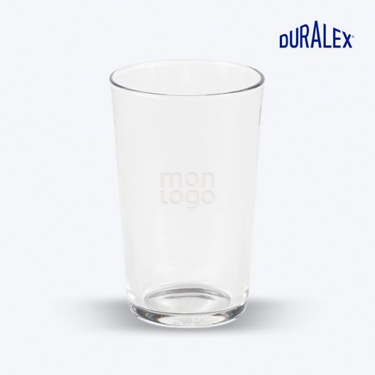 VERRE EN VERRE DURALEX 33CL PERSONNALISABLE 'UNIE'